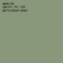 #89977B - Battleship Gray Color Image