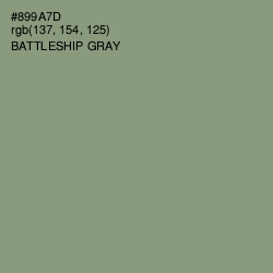 #899A7D - Battleship Gray Color Image