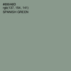 #899A8D - Spanish Green Color Image