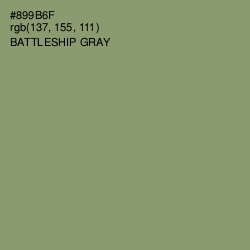 #899B6F - Battleship Gray Color Image