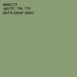 #899C73 - Battleship Gray Color Image