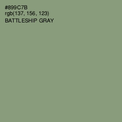 #899C7B - Battleship Gray Color Image
