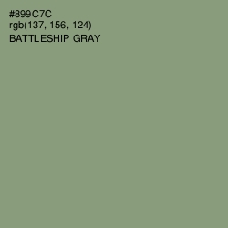 #899C7C - Battleship Gray Color Image