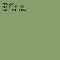 #899D6D - Battleship Gray Color Image