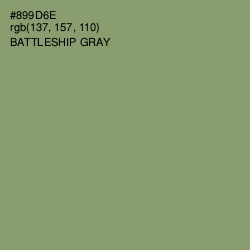 #899D6E - Battleship Gray Color Image