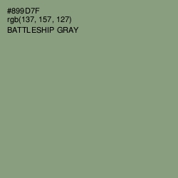 #899D7F - Battleship Gray Color Image