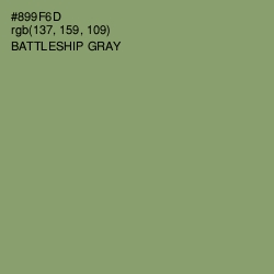 #899F6D - Battleship Gray Color Image