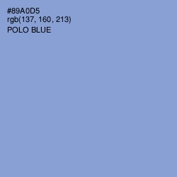 #89A0D5 - Polo Blue Color Image