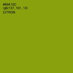 #89A10C - Citron Color Image