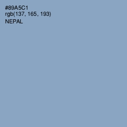 #89A5C1 - Nepal Color Image