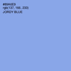 #89A6E9 - Jordy Blue Color Image