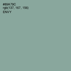#89A79C - Envy Color Image