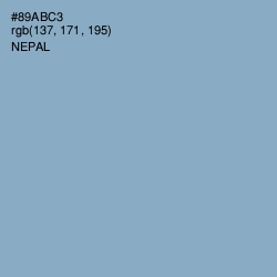 #89ABC3 - Nepal Color Image