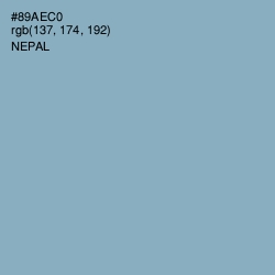 #89AEC0 - Nepal Color Image