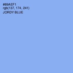 #89AEF1 - Jordy Blue Color Image