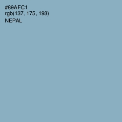 #89AFC1 - Nepal Color Image