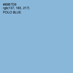 #89B7D9 - Polo Blue Color Image