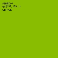 #89BD01 - Citron Color Image