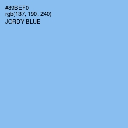 #89BEF0 - Jordy Blue Color Image
