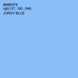 #89BEF8 - Jordy Blue Color Image