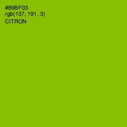 #89BF03 - Citron Color Image