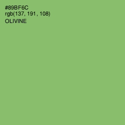 #89BF6C - Olivine Color Image