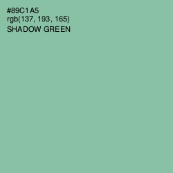 #89C1A5 - Shadow Green Color Image