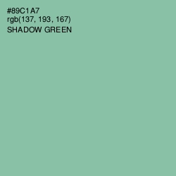 #89C1A7 - Shadow Green Color Image