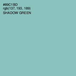 #89C1BD - Shadow Green Color Image