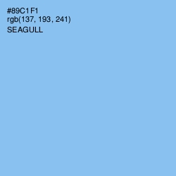 #89C1F1 - Seagull Color Image