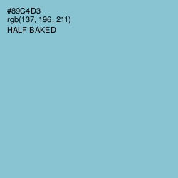 #89C4D3 - Half Baked Color Image