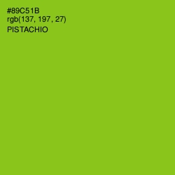 #89C51B - Pistachio Color Image