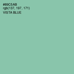 #89C5AB - Vista Blue Color Image