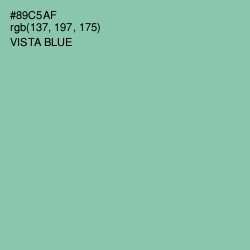 #89C5AF - Vista Blue Color Image