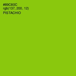 #89C80C - Pistachio Color Image