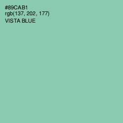 #89CAB1 - Vista Blue Color Image