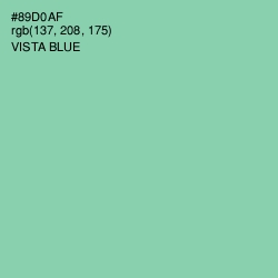 #89D0AF - Vista Blue Color Image