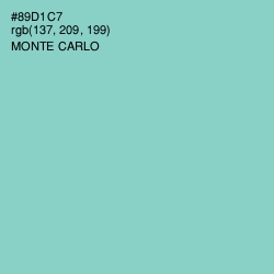 #89D1C7 - Monte Carlo Color Image