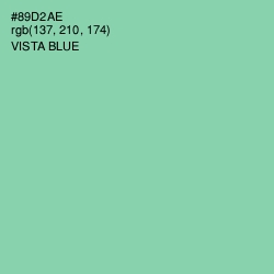 #89D2AE - Vista Blue Color Image