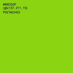 #89D30F - Pistachio Color Image