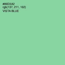 #89D3A2 - Vista Blue Color Image