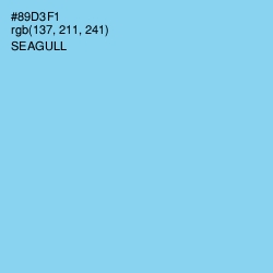 #89D3F1 - Seagull Color Image