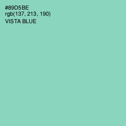 #89D5BE - Vista Blue Color Image