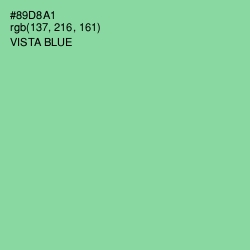 #89D8A1 - Vista Blue Color Image