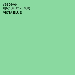 #89D9A0 - Vista Blue Color Image
