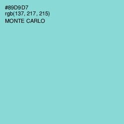 #89D9D7 - Monte Carlo Color Image