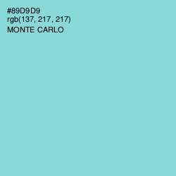 #89D9D9 - Monte Carlo Color Image