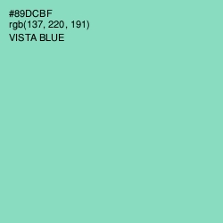 #89DCBF - Vista Blue Color Image