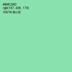 #89E2AD - Vista Blue Color Image