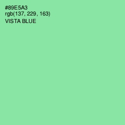 #89E5A3 - Vista Blue Color Image